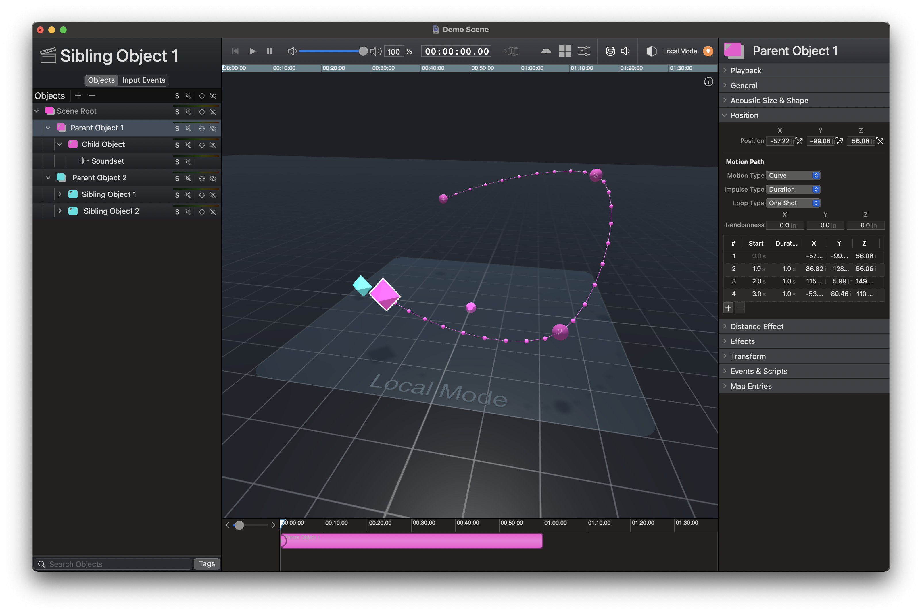 Motion Points And Paths Support